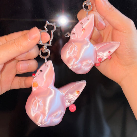 Alien Cat Keychain