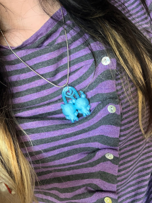 Alien friends necklace