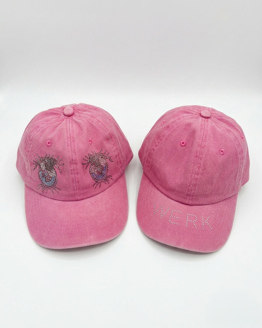 Rhinestone & Hand Painted Hats